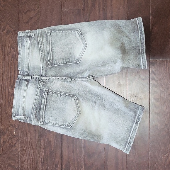 Kids Distressed Gray Shorts - Picture 4 of 5